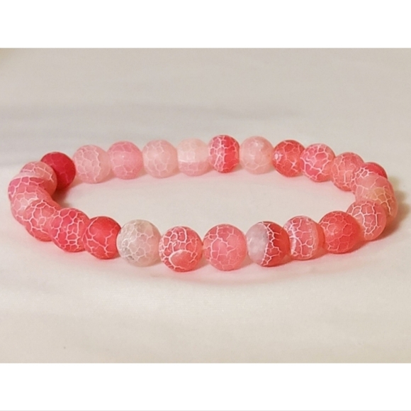 Weathered Pink Natural Stone Bracelet - Picture 8 of 13